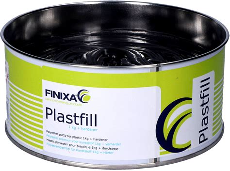 foto van een pot Finixa Polyester Plamuur Light met een schraper