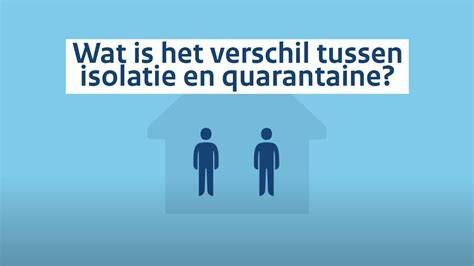 Infographic: Verschil isolatie vs quarantaine en korte regels