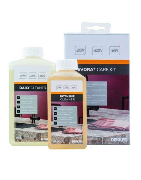 Illustratie: evora care kit en compatibele reinigers