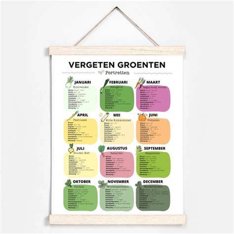 Infografiek: Vergeten groenten - zaaitijd, verzorging, oogst