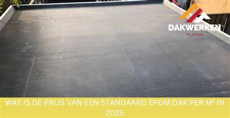 Infographic: Kostenposten EPDM dak per m2 en mogelijke toeslagen