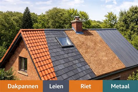 Infographic: Verdeling kosten dakbedekking plat vs hellend, inclusief arbeid en materiaal