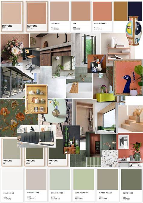 Moodboard en Pinterest inspiratie voor kleuren en meubels