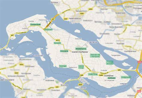 Kaart met locaties: Schiedam en Middelharnis (Goeree-Overflakkee)