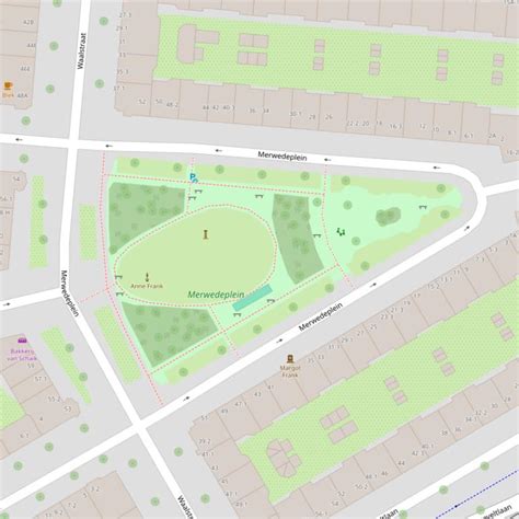 Infographic: Kaart van Kerkbuurt met Merwedeplein, liftlocatie, en Action/Hema-punten