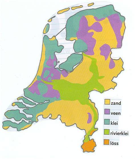 Kleigrond in Nederland kaart