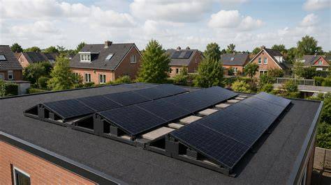 Plat dak: opstelling en aantal panelen per m2