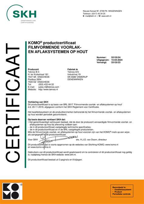 Infographic over KOMO-keurmerk: opbouw, attest, en kwaliteitsverklaring