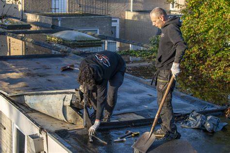 Infographic: kostprijsopbouw bitumen dak per m2, factoren en stappen