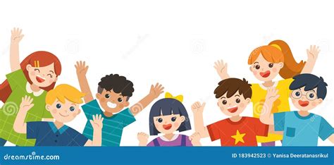 Illustratie van kinderen die met plezier op gekleurde matten springen om de lava te ontwijken.