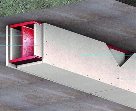 Brandwerende platen rondom een stalen balk (Promatect en vergelijkbaar systeem) als illustratie van het potentiële bekledingsbeeld.