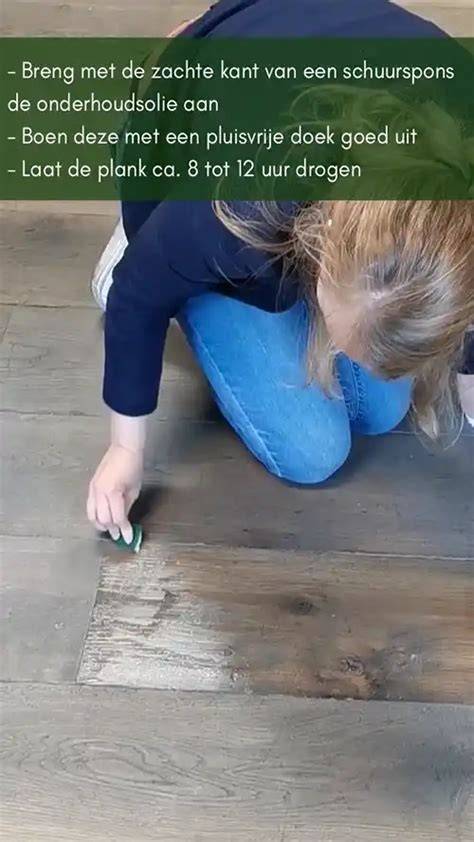 Voorbeeld van instructies voor spotverwijdering op geoliede vloer