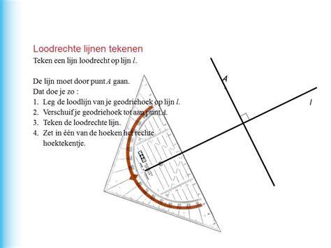 Stappenplan Snijden van Rechte Lijn