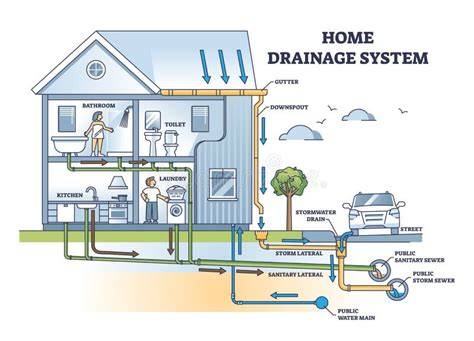 Infographic: basisprincipes afvoersysteem in huis