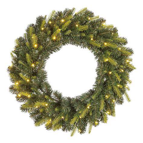 Afbeelding: Grimshaw kerstkrans 45 cm met batterijen