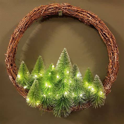 Infographic: 7 soorten verlichte kerstkransen en hun kenmerken