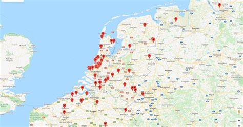 Kaart: Quick-Step verkooppunten en showroomlocaties