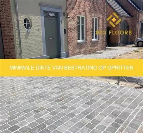 Infographic: Fundering, dikte en legverband voor opritten