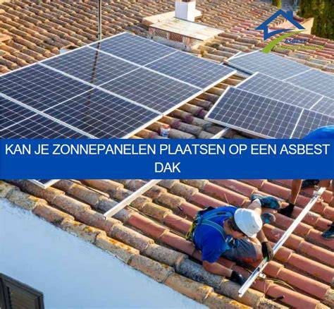 Infographic: Stappenplan asbest verwijderen en zonnepanelen plaatsen