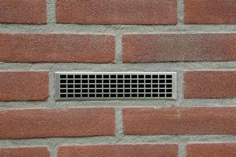 Diagram van DryBricks® muurventilatie in een buitenmuur