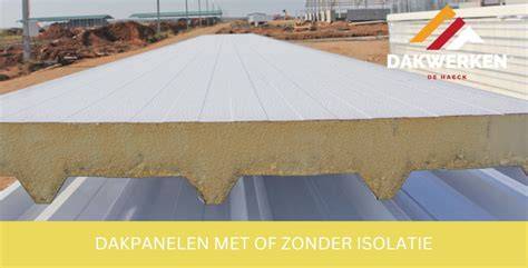 Infographic: Vergelijking dakpanelen met en zonder isolatie