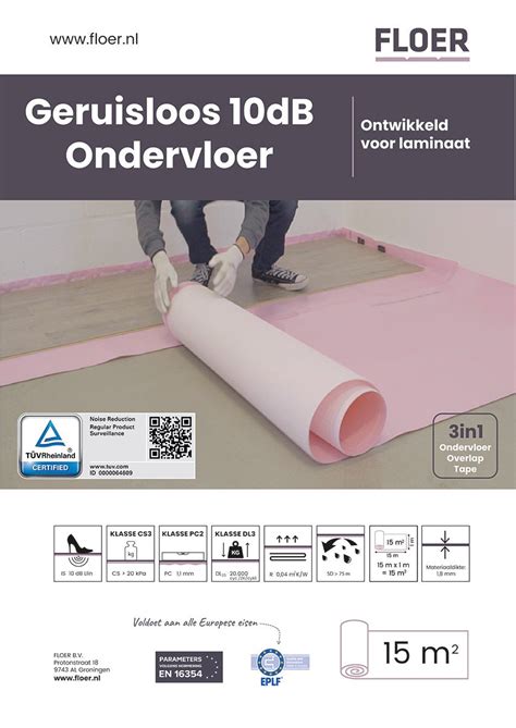 Infographic: Overzicht geluidsreductie per ondervloer en vloeropbouw