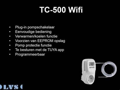TC500 Pompschakelaar infographic: werking en voordelen