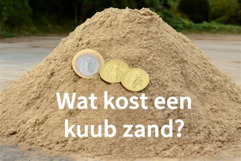 Afbeelding: Overzicht factoren die zandprijs per kuub beïnvloeden (type zand, levering, transport, zuiverheid)