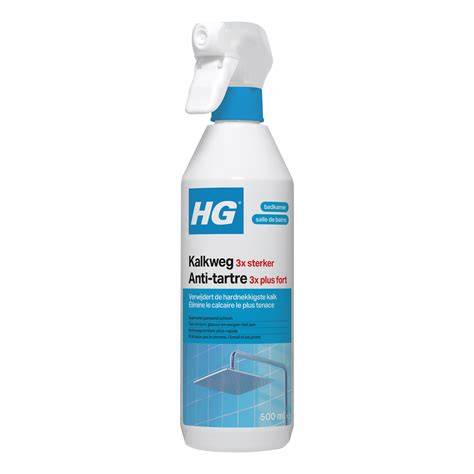 HG kalkweg schuimspray en HG douchecabine beschermer (voorbeelden)