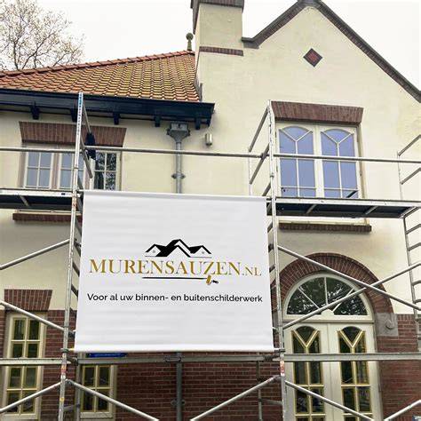 Infographic over binnen- en buitenschilderwerk, filterbaar op muren, plafonds en kozijnen