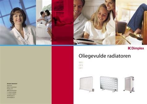 Diagram van oliestroom en warmteafgifte in oliegevulde radiatoren
