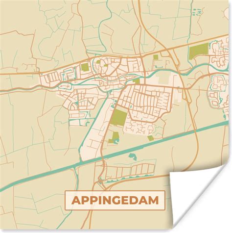 Kaart van Appingedam met lokale schuttingbouwers