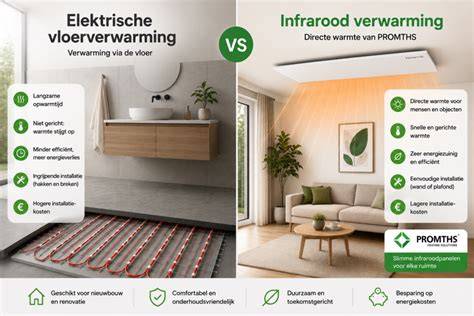 Vergelijking elektrische vs. vloeistofgebonden vloerverwarming
