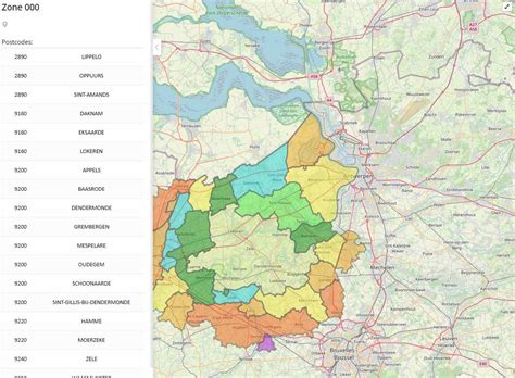 Kaart: Leveringszones en levertijd voor maatwerk eiken werkbladen