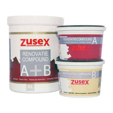 Infographic: Houdhoutrot reparatieproces met Zusex Renovatiecompound