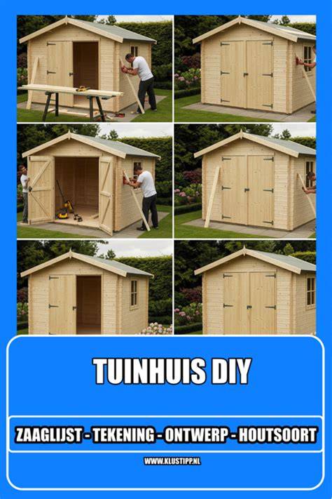 Diagram: onderhoudsschema voor houten tuinhuis