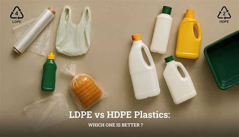 Table: Vergelijking HDPE, LDPE en Eco platen