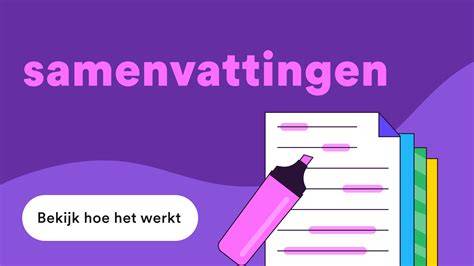 Vraag-en-antwoord samenvatting afbeelding