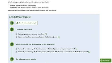 Diagram vergunningstappen Omgevingsloket