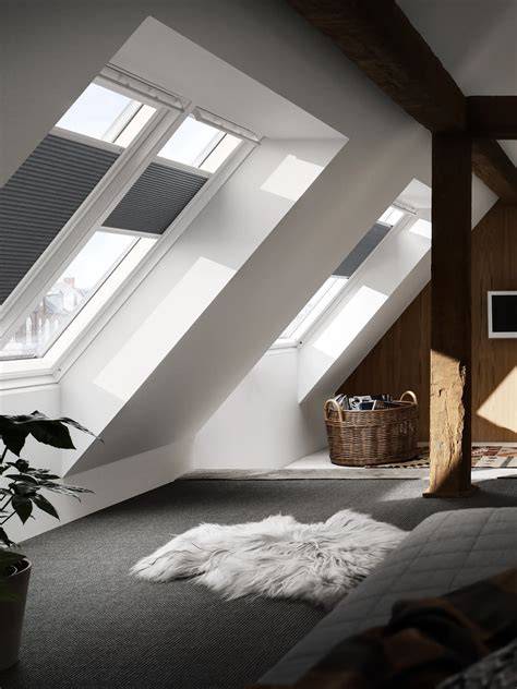 Diagram: Slim design herkenning bij VELUX gordijnen