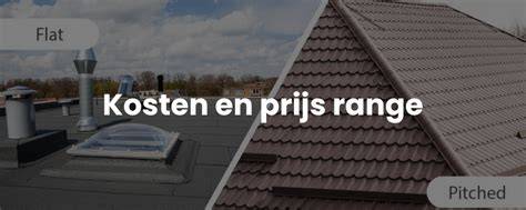 Diagram: prijsverschil tussen platte en hellende daken