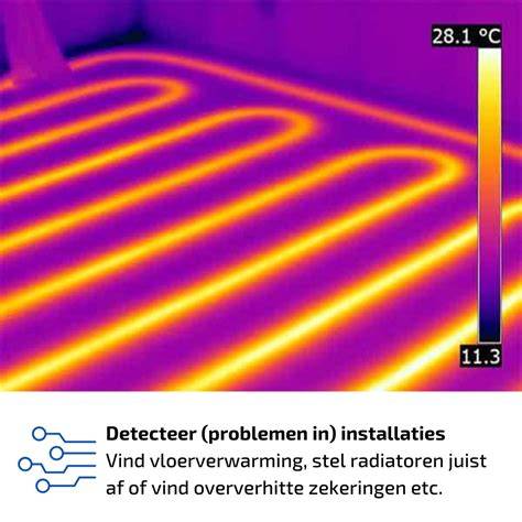 Warmtebeeldcamera in vloerverwarming inspectie