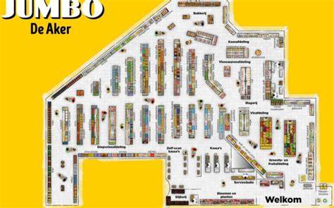 Layoutvoorbeeld van Jumbo Nieuwe Stijl winkelindeling