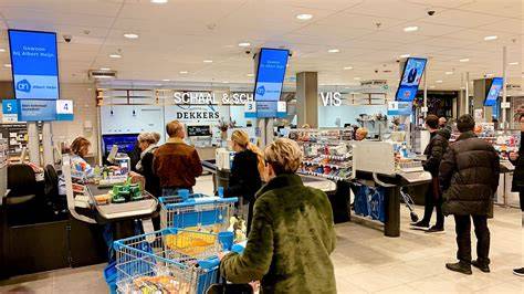 Wandelende monteur op weg naar een klant in Lisse
