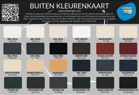Populaire buitenkleuren en omgevingstips infographic