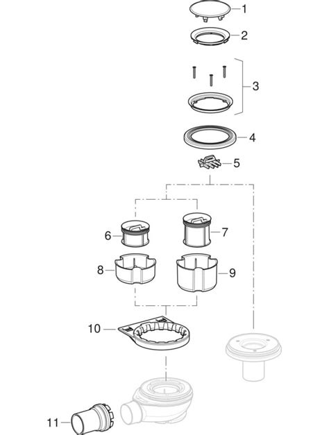 Geberit Setaplano inbouwraam: installatiecomponenten en voeten