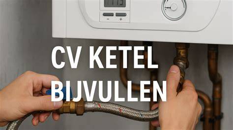 Infographic: Drukniveau en bijvullen van een cv-ketel Vaillant