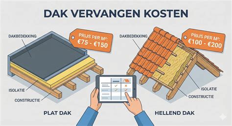 Overzicht kosten reparatie vs vervanging per meter