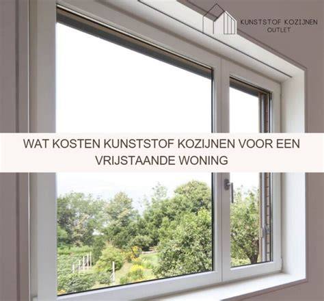 Infographic: Kostencomponenten kunststof kozijnen per m²