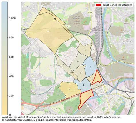 Kaart met zones van geluidsisolatie per type ruimte